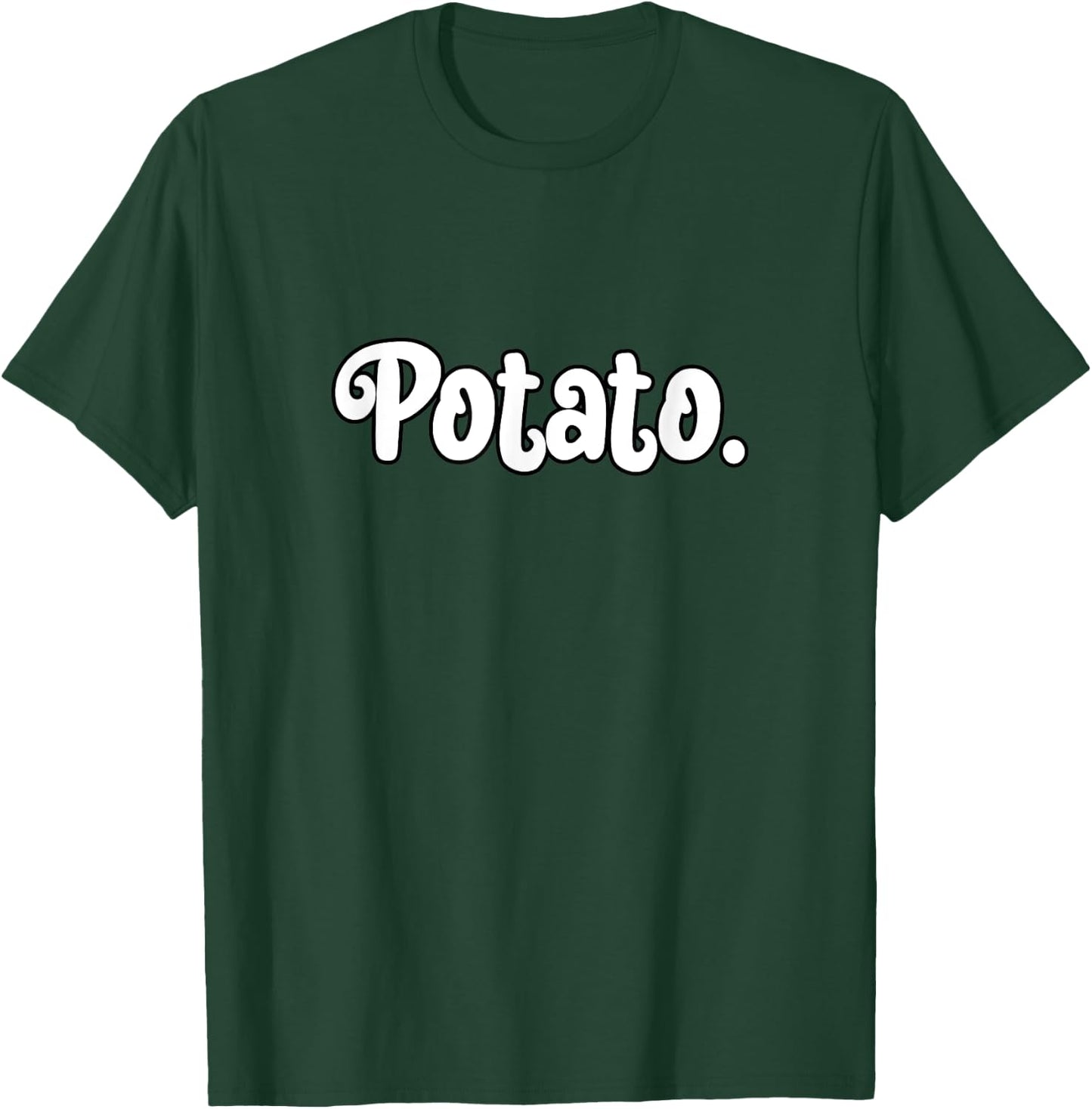 Potato Funny Men Women Vegetarian Vegan Teens T-Shirt - T-Shirt | Forest