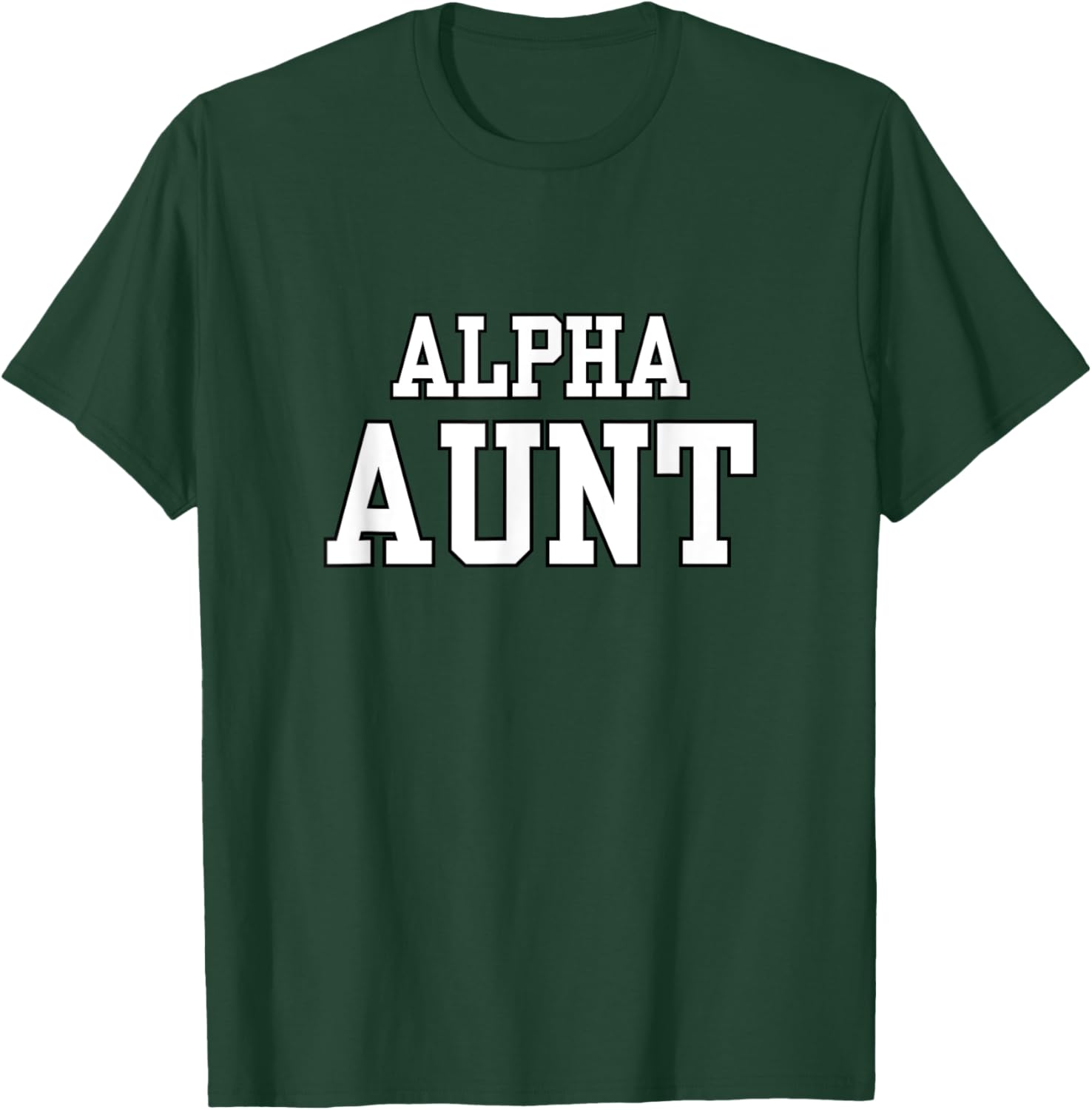 Alpha Aunt Wolf Matching Family Tribe Wolves Moon Auntie T-Shirt - T-Shirt | Forest