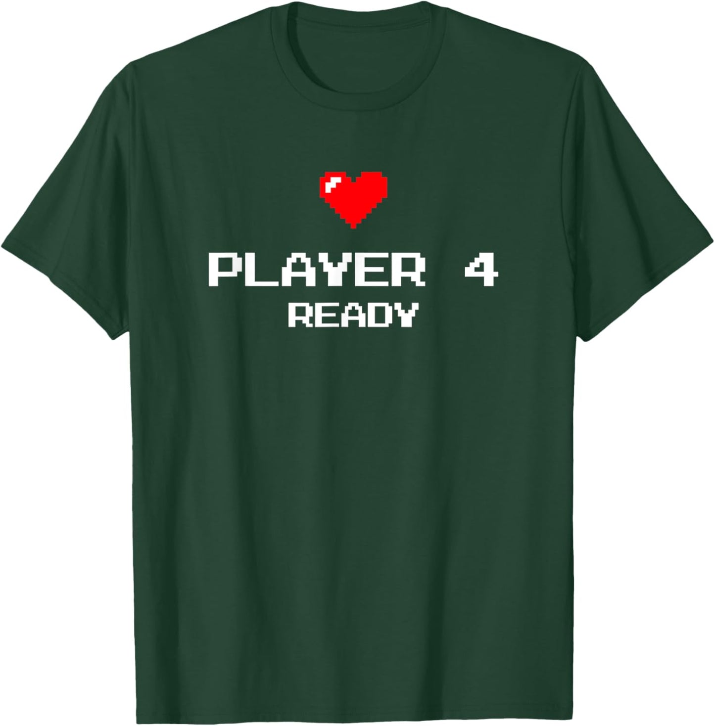 Player 4 Brother Sister - Retro Gaming - Baby Announcement T-Shirt - T-Shirt | Forest