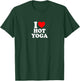 I Love Heart Hot Yoga Simple Cute Funny T-Shirt - T-Shirt | Forest