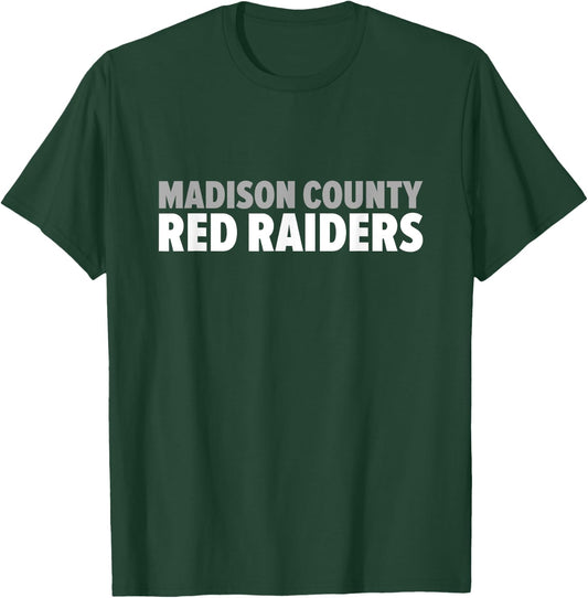 Madison County Red Raiders Bold T-Shirt - T-Shirt | Forest