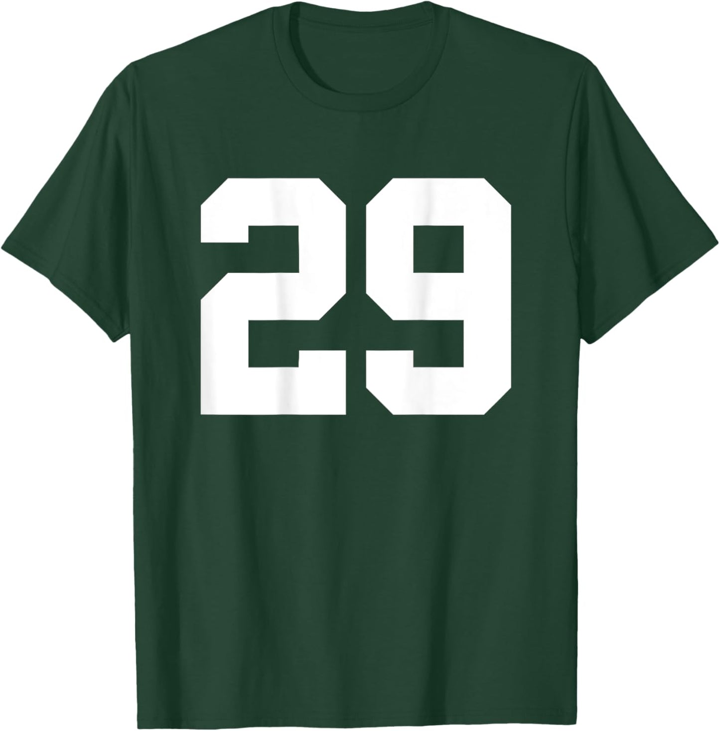 Number 29 (on Back) Sports Team Jersey Number T-Shirt - T-Shirt | Forest