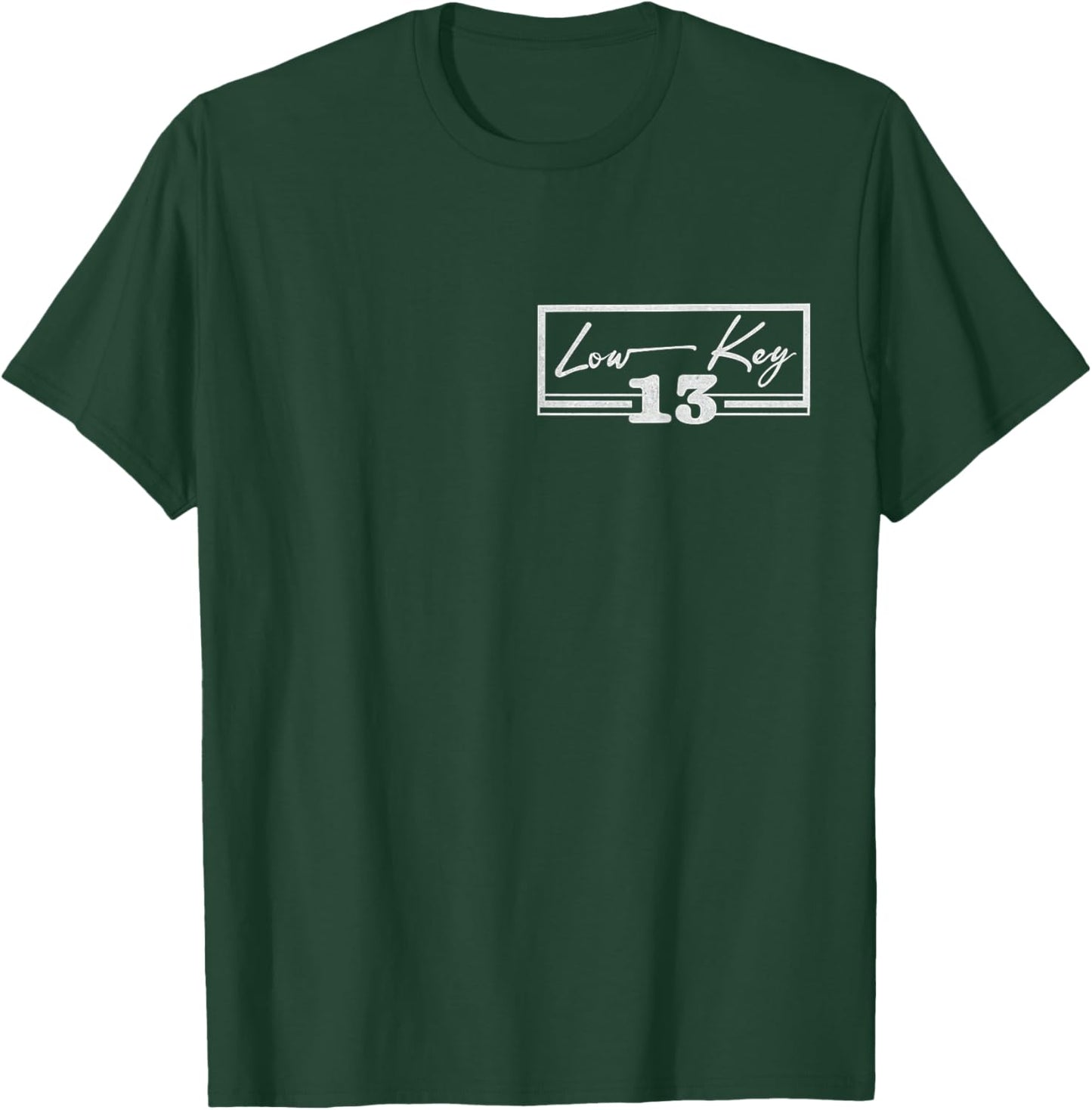 Low Key 13th Birthday Minimal Subtle 13 Year Old Boys Girls T-Shirt - T-Shirt | Forest