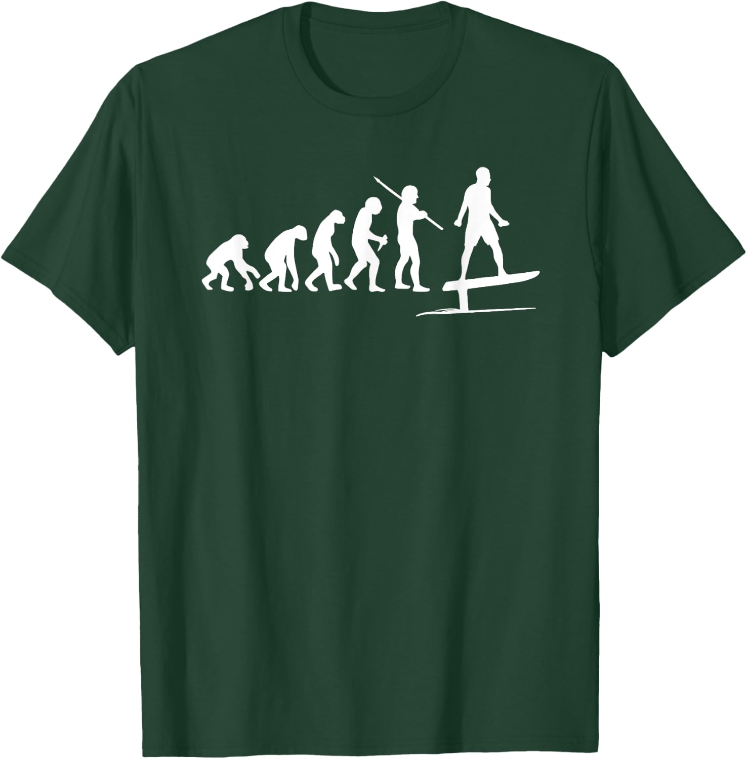 Hydro Foils Wassersport Meme Merch Kleidung Efoil Electric Hydrofoil Surfboard Funny Evolution Films T-Shirt - T-Shirt | Forest