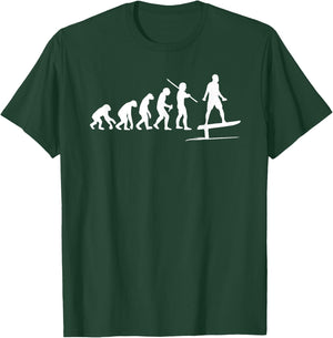 Hydro Foils Wassersport Meme Merch Kleidung Efoil Electric Hydrofoil Surfboard Funny Evolution Films T-Shirt - T-Shirt | Forest