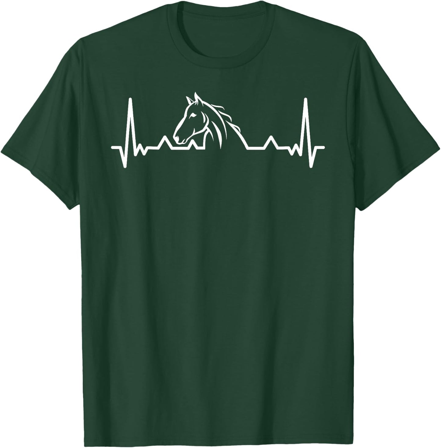 Cool Horse Design Women Equestrian Horseback Riding T-Shirt - T-Shirt | Forest
