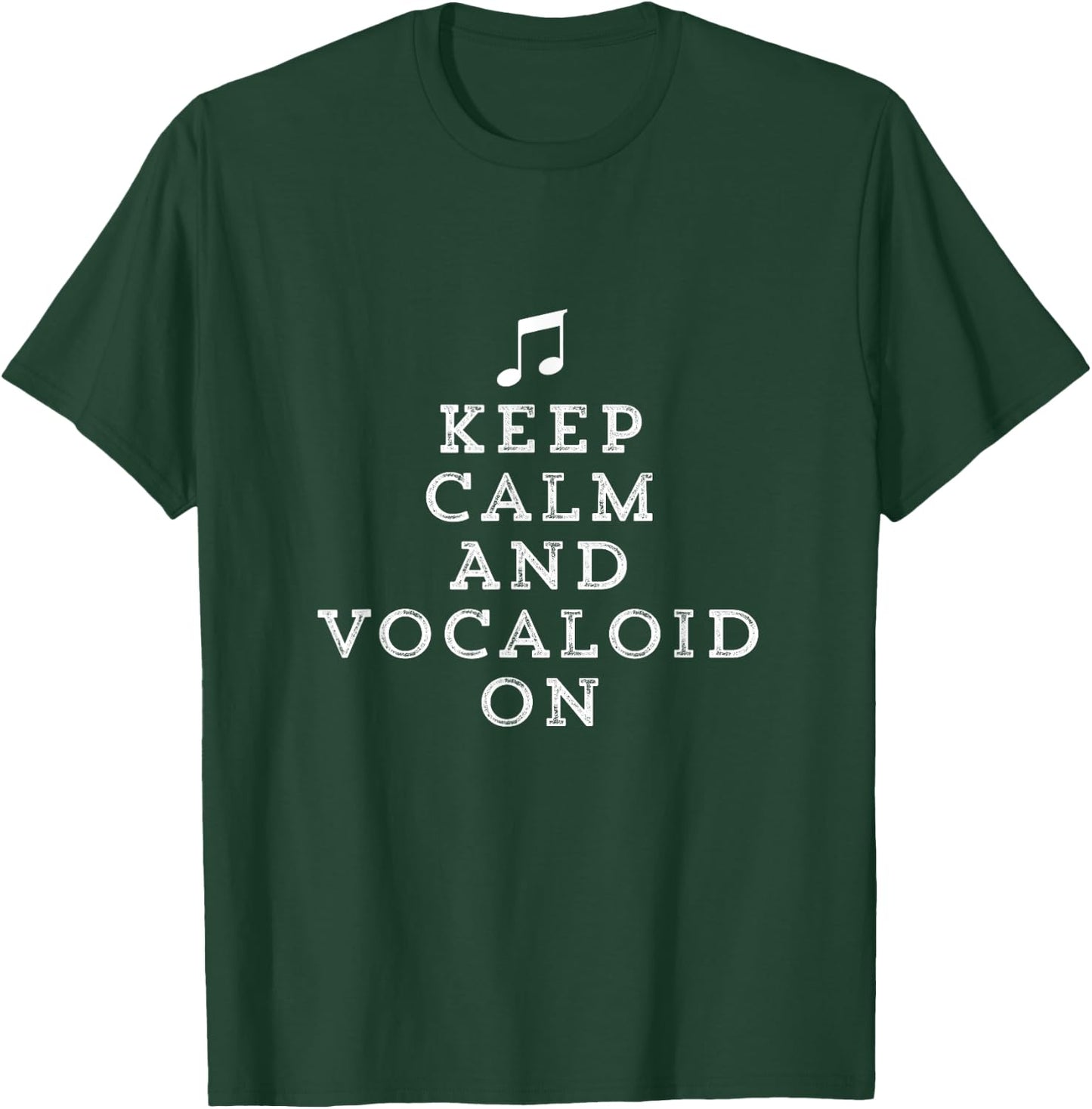 Funny Vocaloid Gift Keep Calm & Vocaloid On Music Anime T-Shirt - T-Shirt | Forest