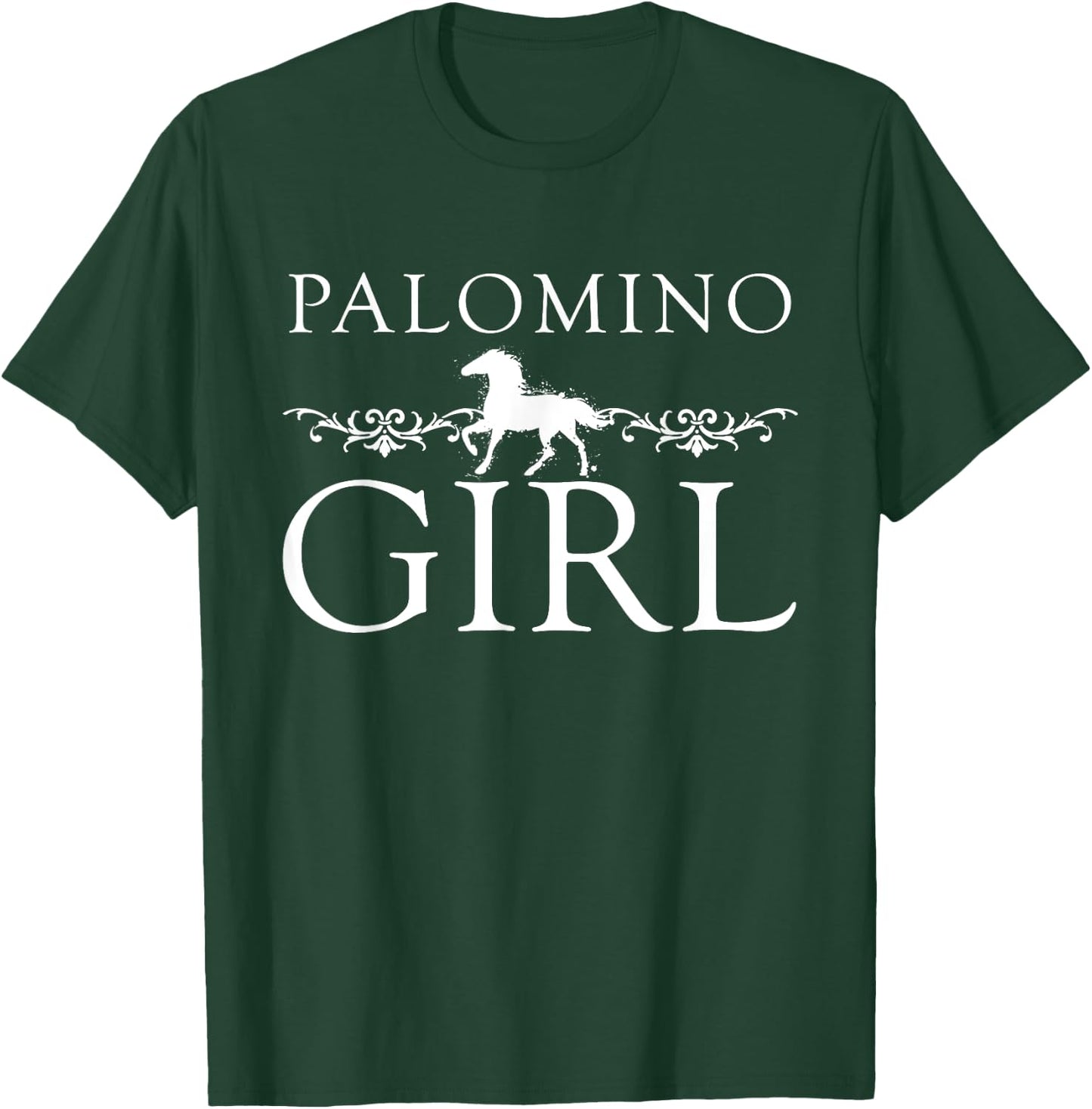 Palomino Girl Graphic Horse Lover Gifts for Girls Women T-Shirt - T-Shirt | Forest