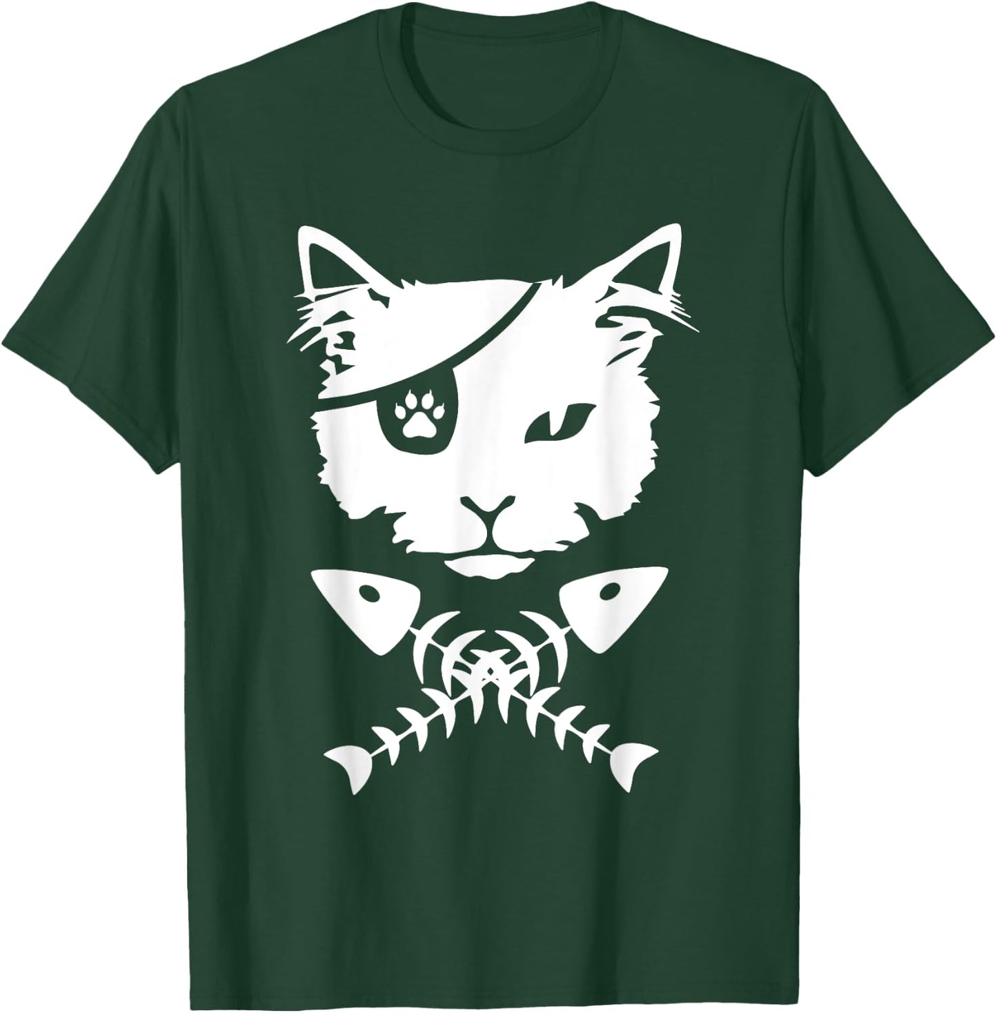 Cute pirate cat funny T-Shirt - T-Shirt | Forest