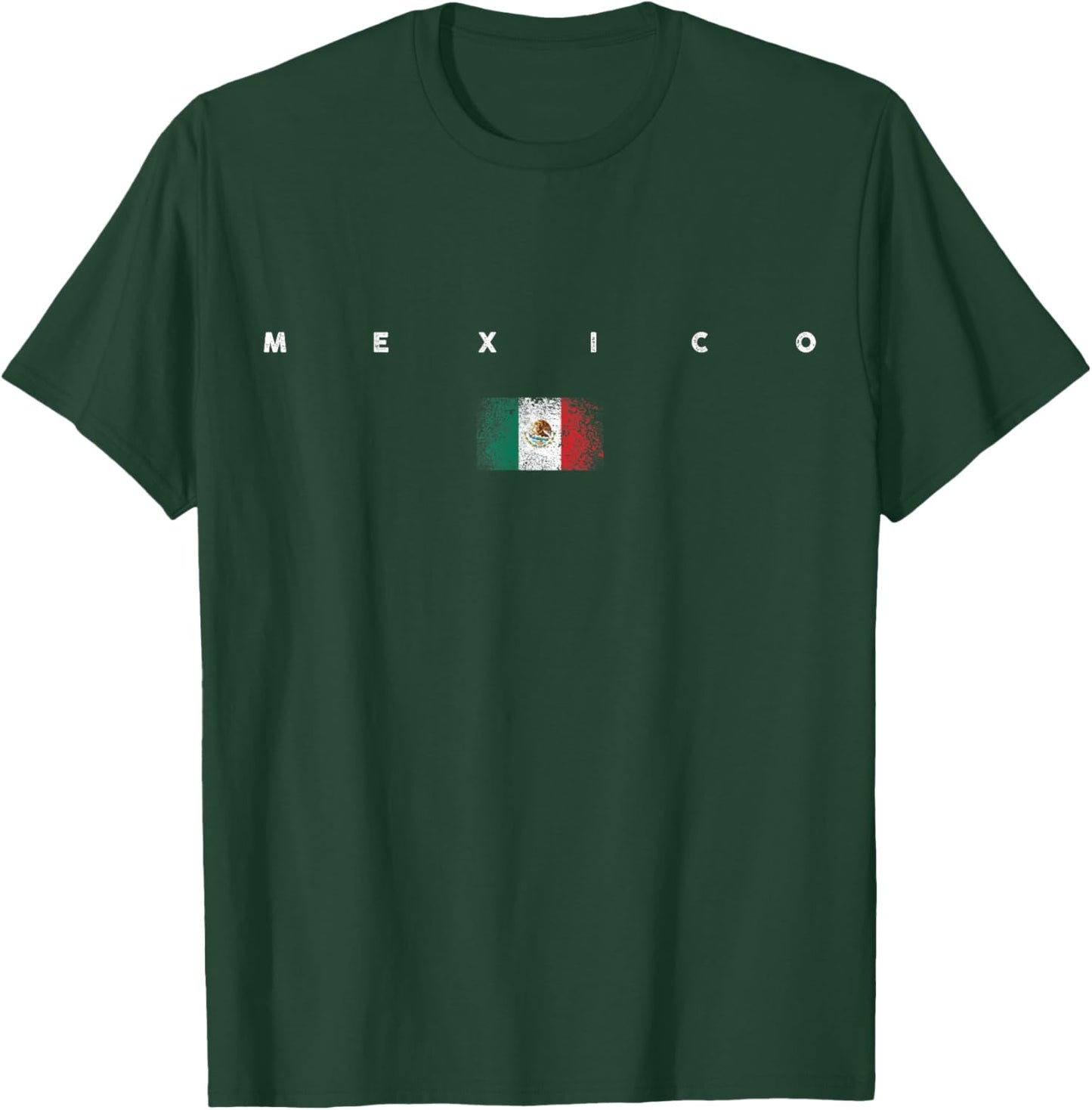 Mexico Flag Pride Vintage /Retro Soccer Mexican Football T-Shirt - T-Shirt | Forest