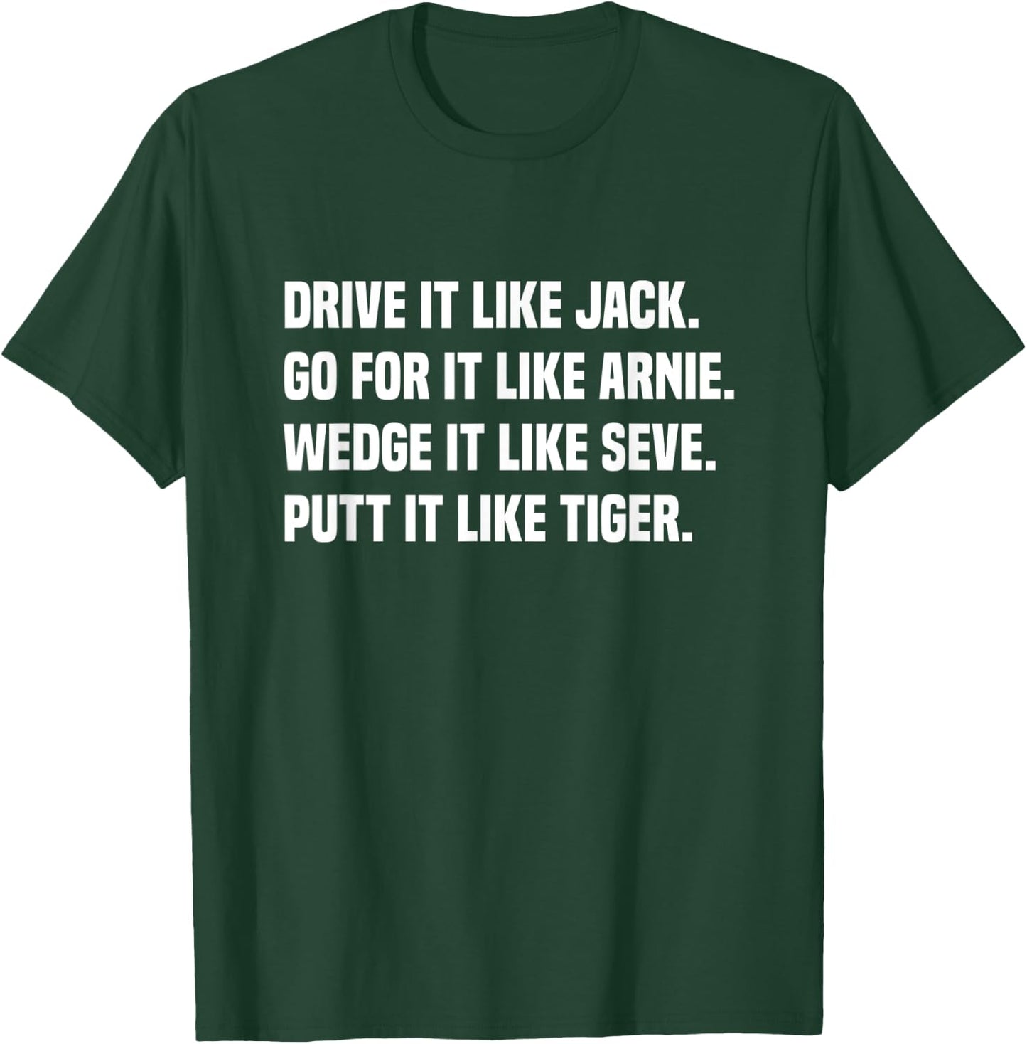Golf Legends putt it like tiger Gift golfers casual golf T-Shirt - T-Shirt | Forest