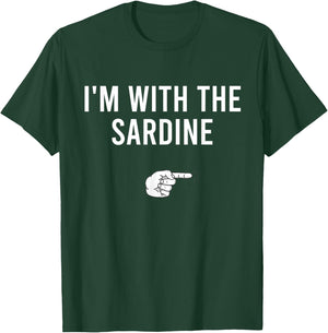 I'm With The Sardine Halloween Costume Funny Matching Couple T-Shirt - T-Shirt | Forest