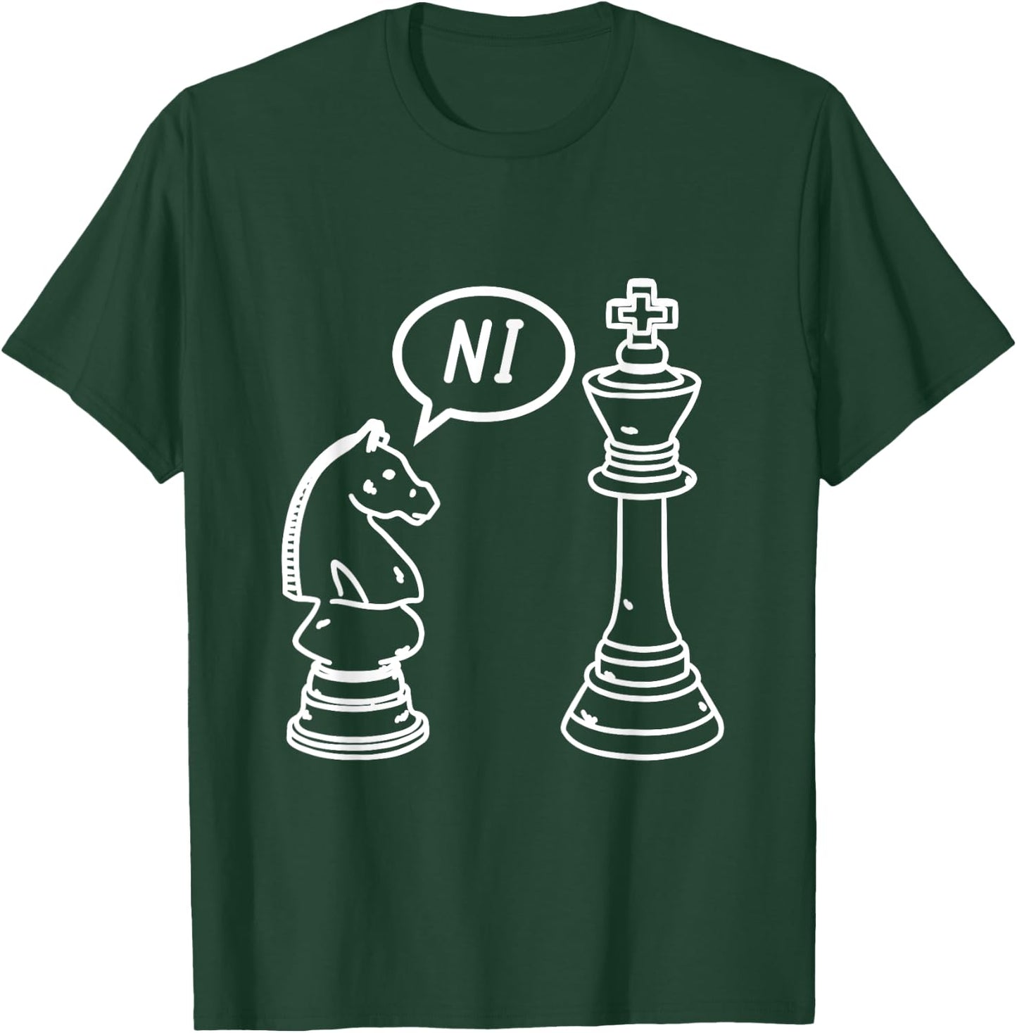 Checker Knight Ni T-Shirt - T-Shirt | Forest