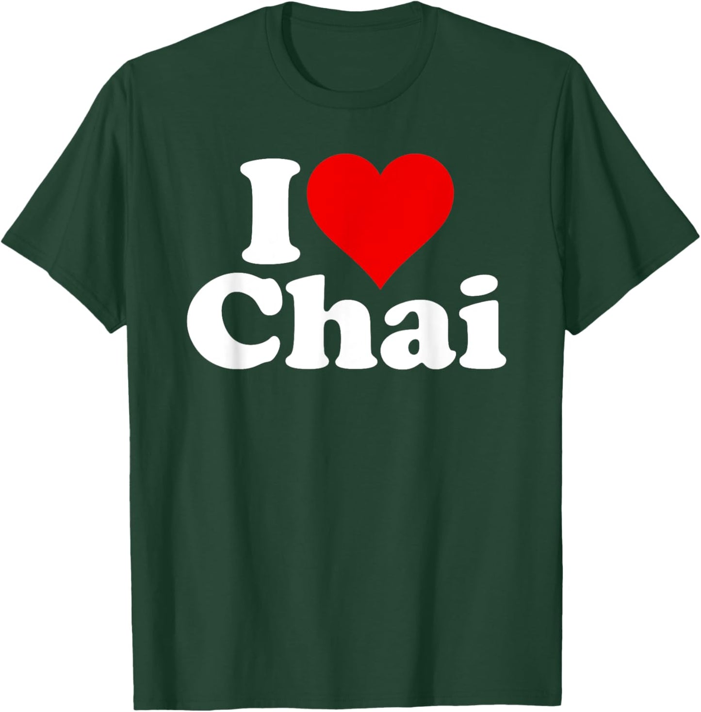 I Love Heart Chai Tea T-Shirt - T-Shirt | Forest