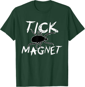 Tick Magnet Funny Summer Vacation Gag Gift Men Women Kids T-Shirt - T-Shirt | Forest