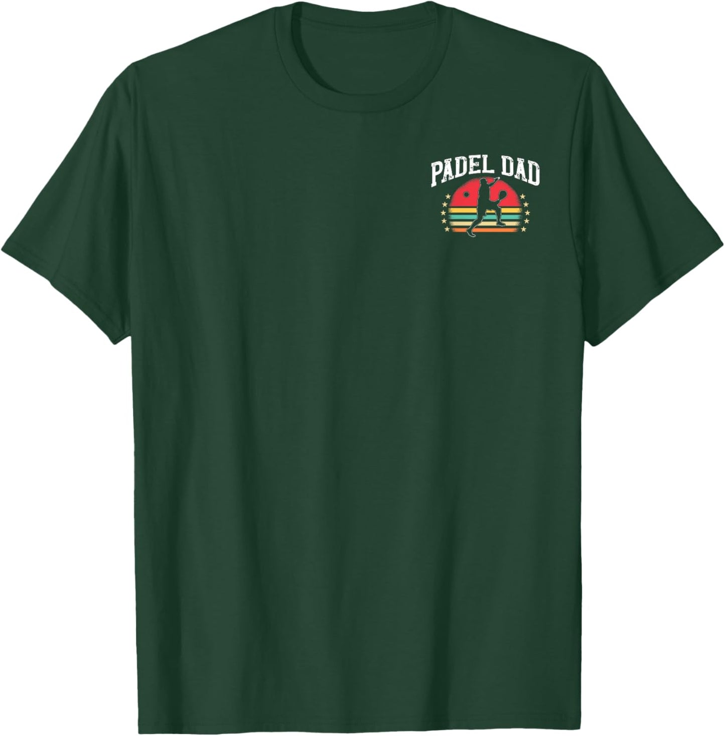 Padel Dad Platform Tennis Beach Paddleball Fathers Day T-Shirt - T-Shirt | Forest