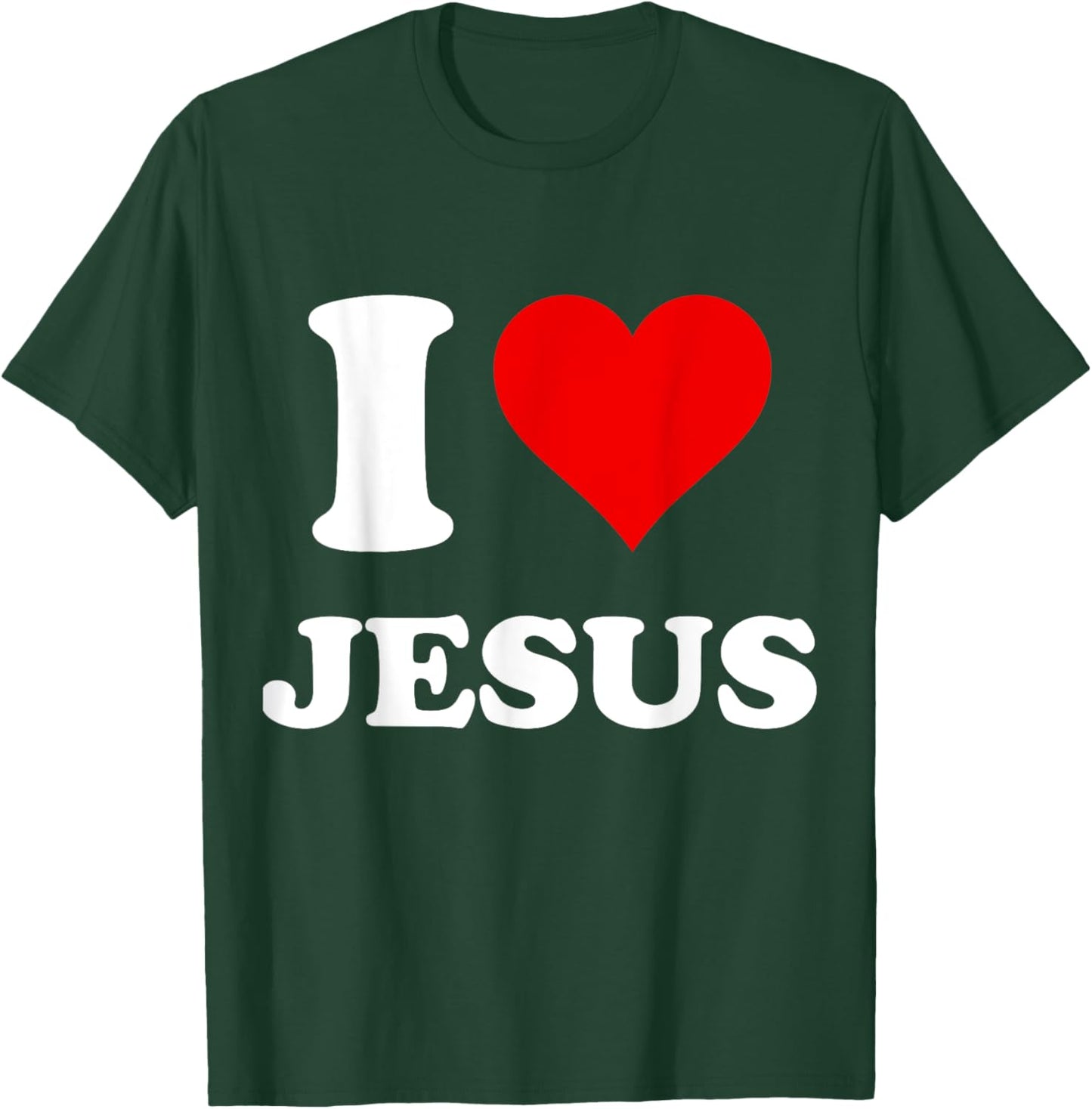 I Heart Jesus I Love Jesus T-Shirt - T-Shirt | Forest