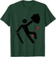 Dad Jokes Arrow To The Knee Warning Sign T-Shirt - T-Shirt | Forest