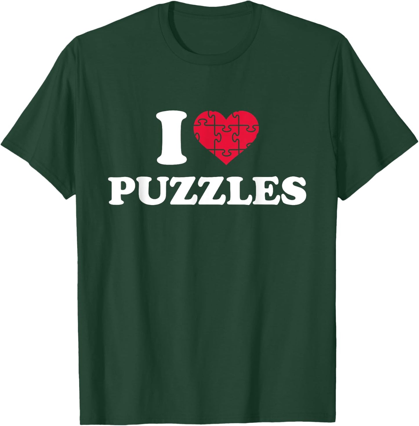 I love jigsaw puzzles T-Shirt - T-Shirt | Forest