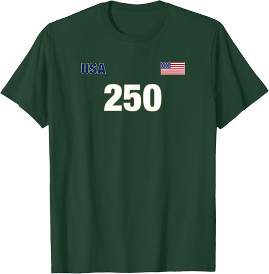 Usa 250 T-Shirt - T-Shirt | Forest