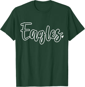 Eagles school Sports Fan Team Spirit Mascot Gift T-Shirt - T-Shirt | Forest
