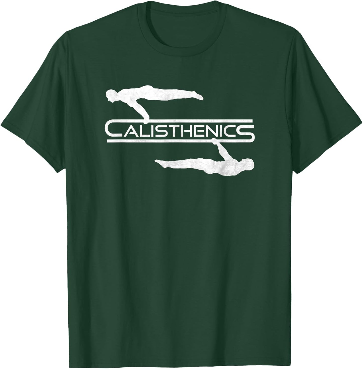 Calisthenics Planche Front Lever Street Workout T-Shirt - T-Shirt | Forest