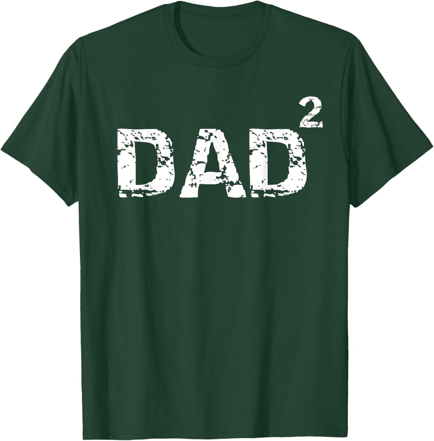 Father's Day Gift from Kids Dad of 2 Funny Dad Squared T-Shirt - T-Shirt | Forest