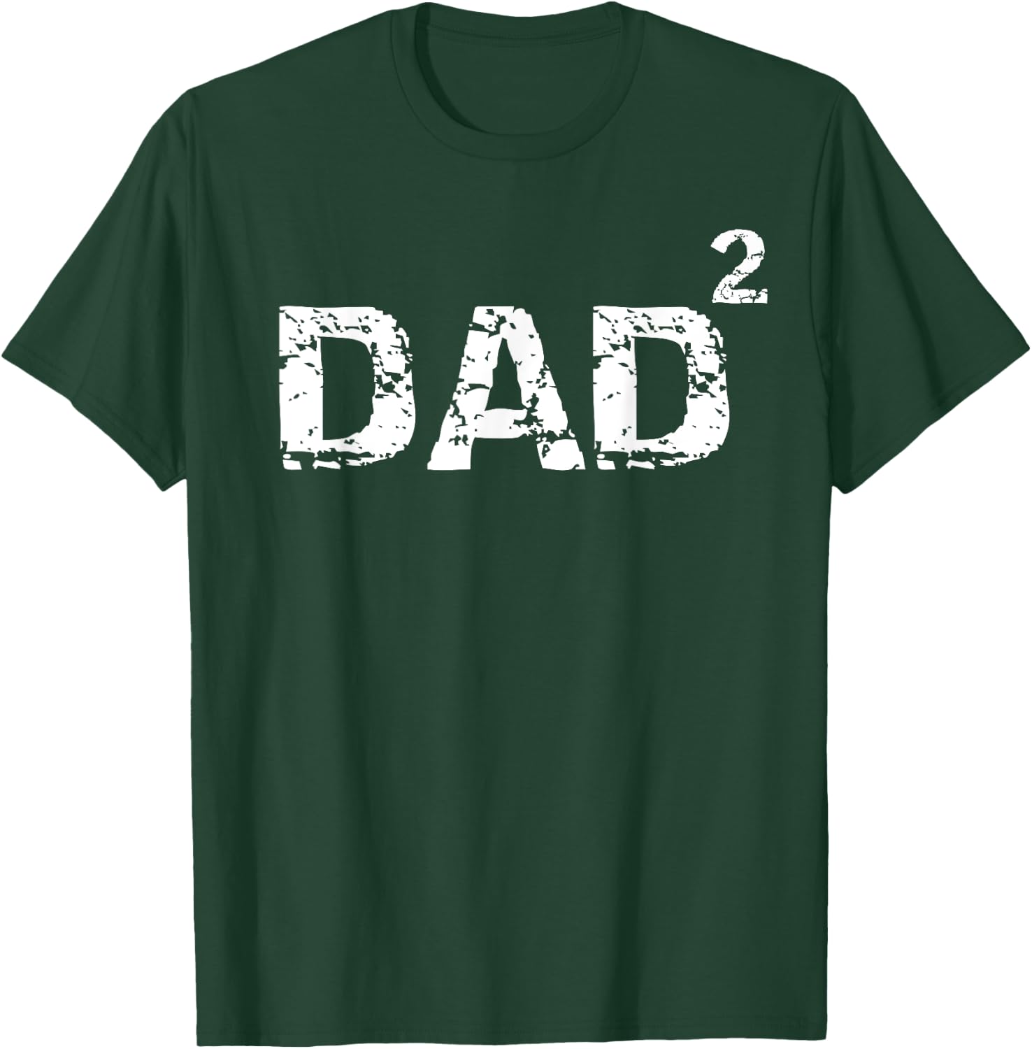 Father's Day Gift from Kids Dad of 2 Funny Dad Squared T-Shirt - T-Shirt | Forest