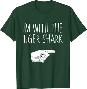 I'm With The Tiger Shark Halloween Costume Party Matching T-Shirt - T-Shirt | Forest