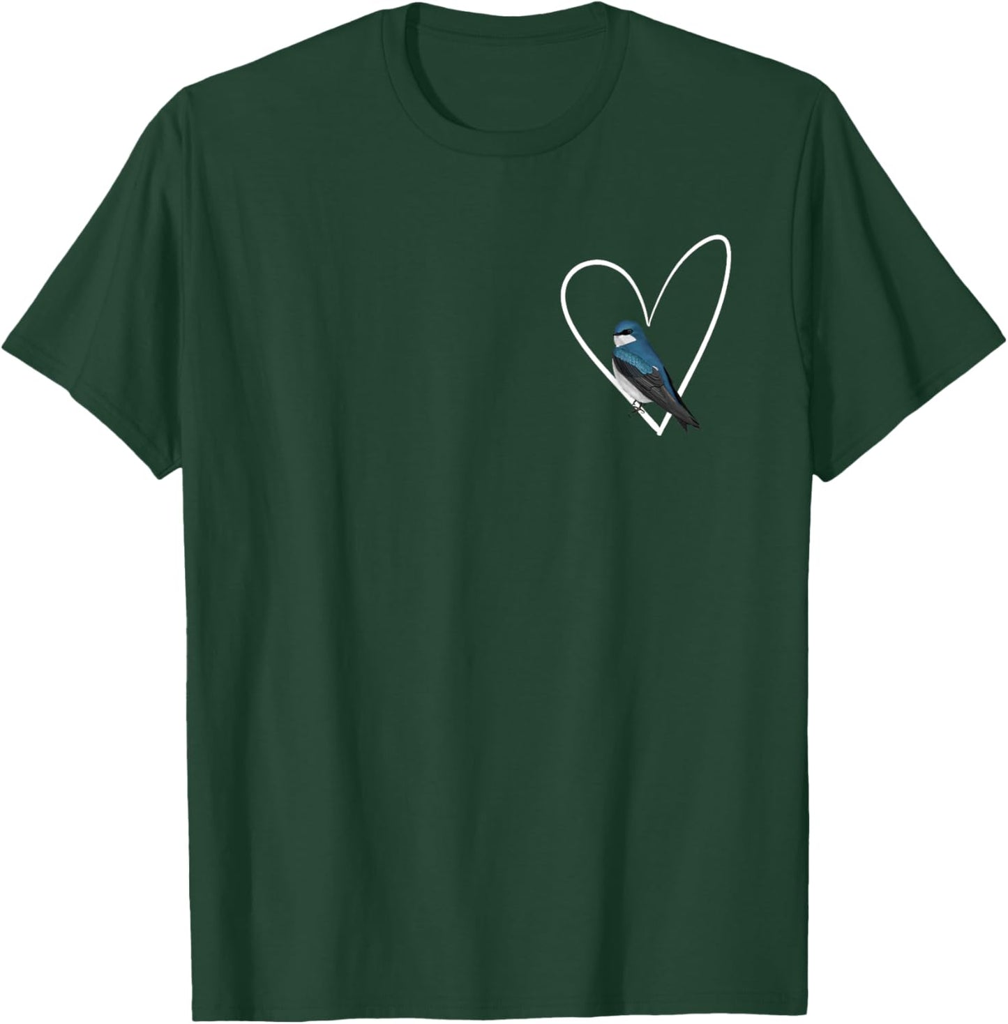 Tree Swallow Bird Birdlover Birdwatcher Animal Biologist T-Shirt - T-Shirt | Forest