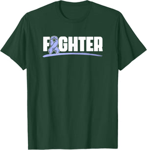 Fighter Esophagus Cancer Purple Esophageal Cancer Awareness T-Shirt - T-Shirt | Forest