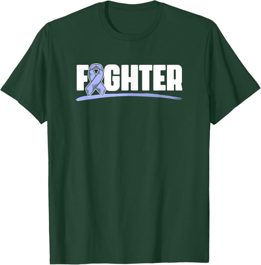Fighter Esophagus Cancer Purple Esophageal Cancer Awareness T-Shirt - T-Shirt | Forest