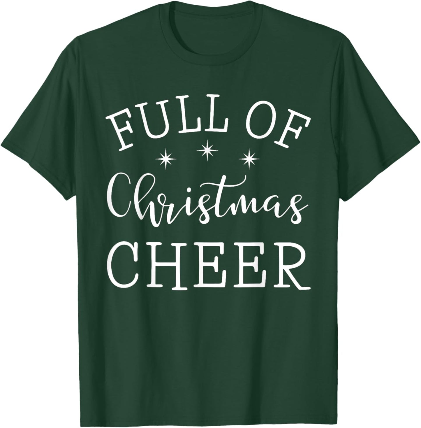 Full Of Christmas Beer And Christmas Cheer Couple Matching T-Shirt - T-Shirt | Forest