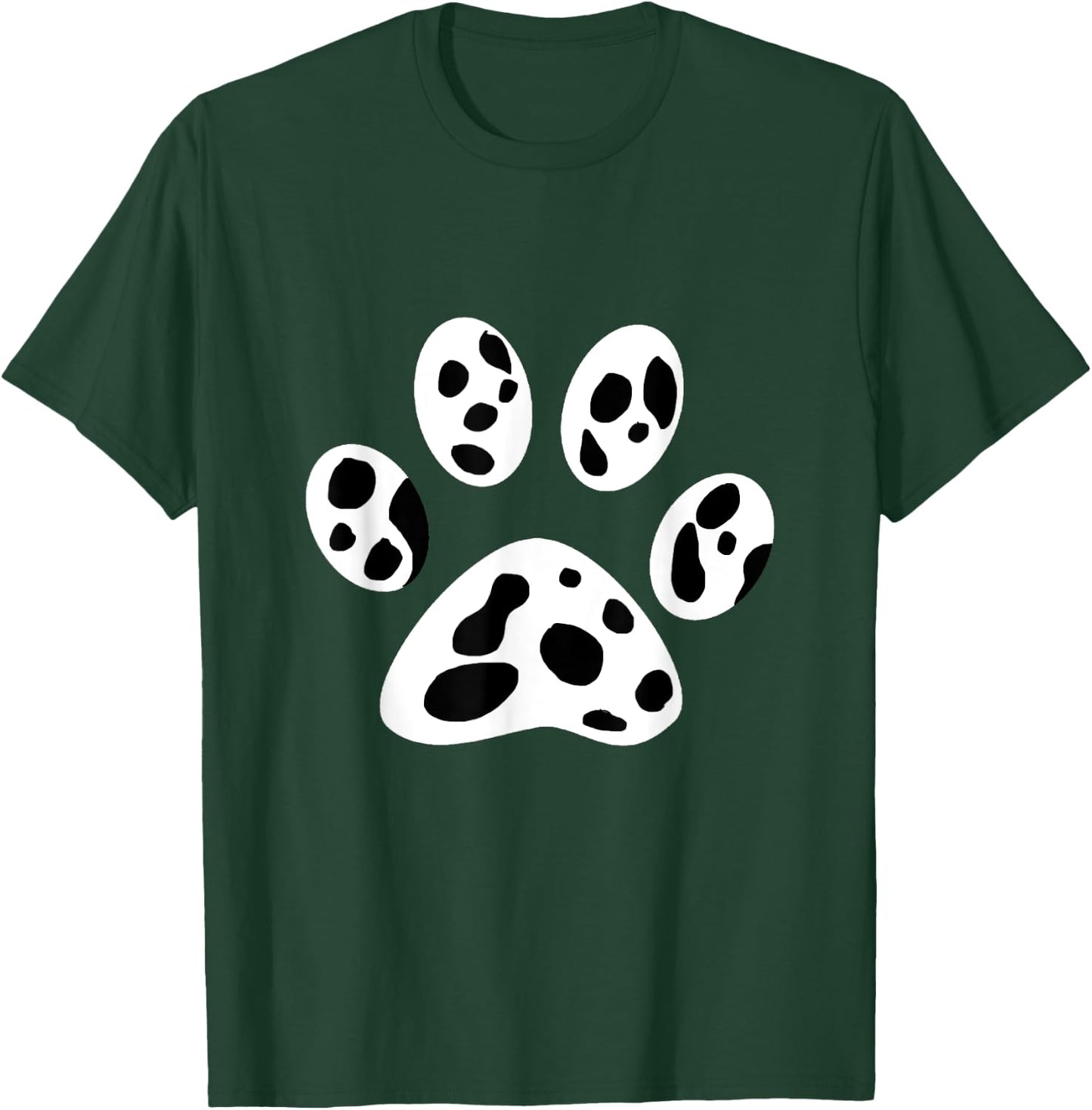 Dalmatian Dog Paw Pattern Dalmatians Puppy Breeder Men Women Girls Kids T-Shirt - T-Shirt | Forest