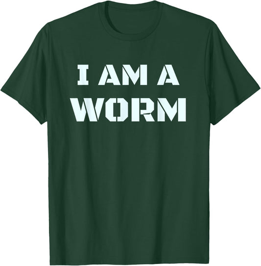 I Am A Worm In Simple Costume Easy Funny T-Shirt - T-Shirt | Forest