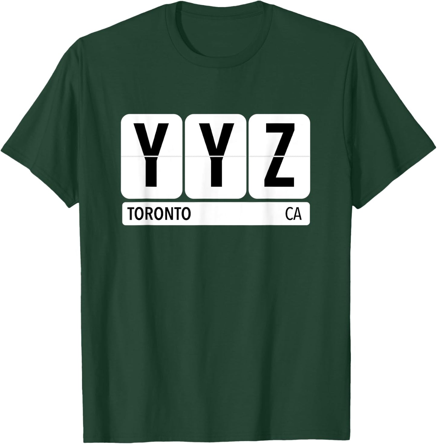 YYZ Toronto Canada Travel Souvenir CA Traveler Vintage City T-Shirt - T-Shirt | Forest