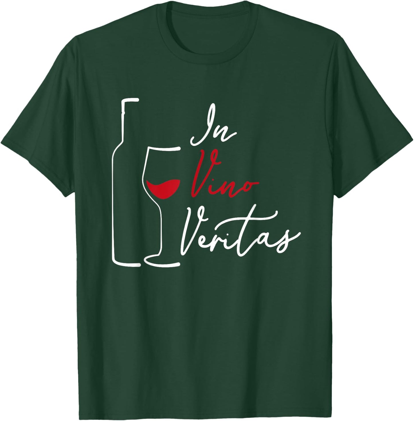 In Vino Veritas - Latin Wine saying T-Shirt - T-Shirt | Forest