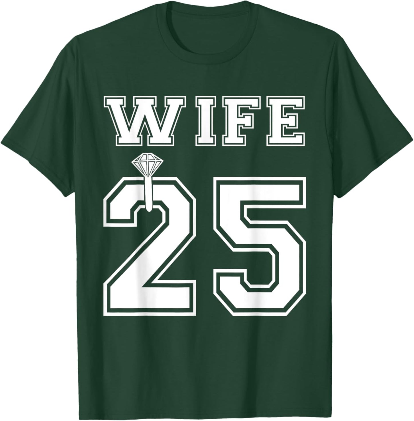 Wife 2025 Husband Matching Engagement Party Honeymoon T-Shirt - T-Shirt | Forest