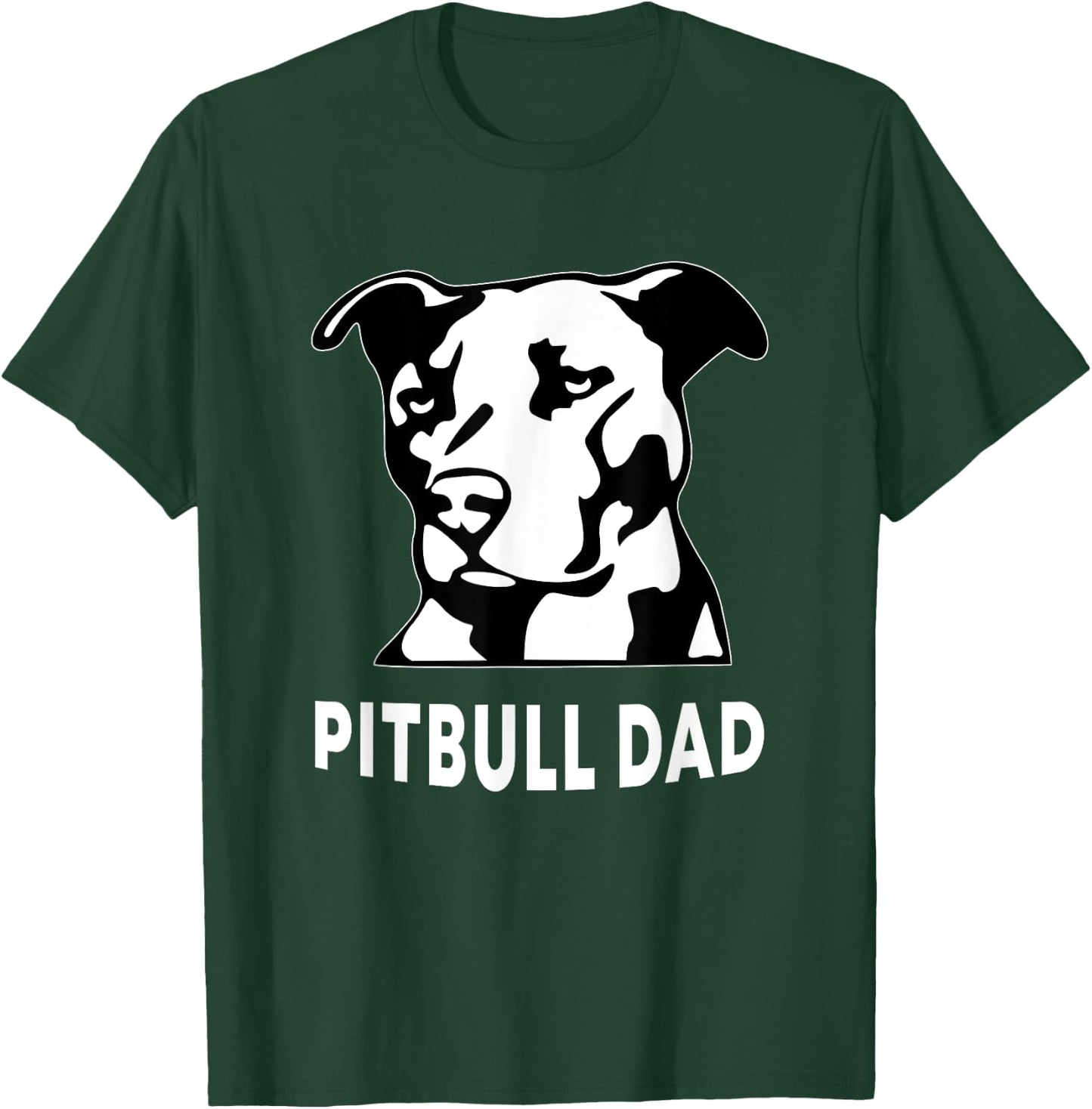 Proud Pitbull Dad Men's Pit Bull Dog Shirt T-Shirt - T-Shirt | Forest