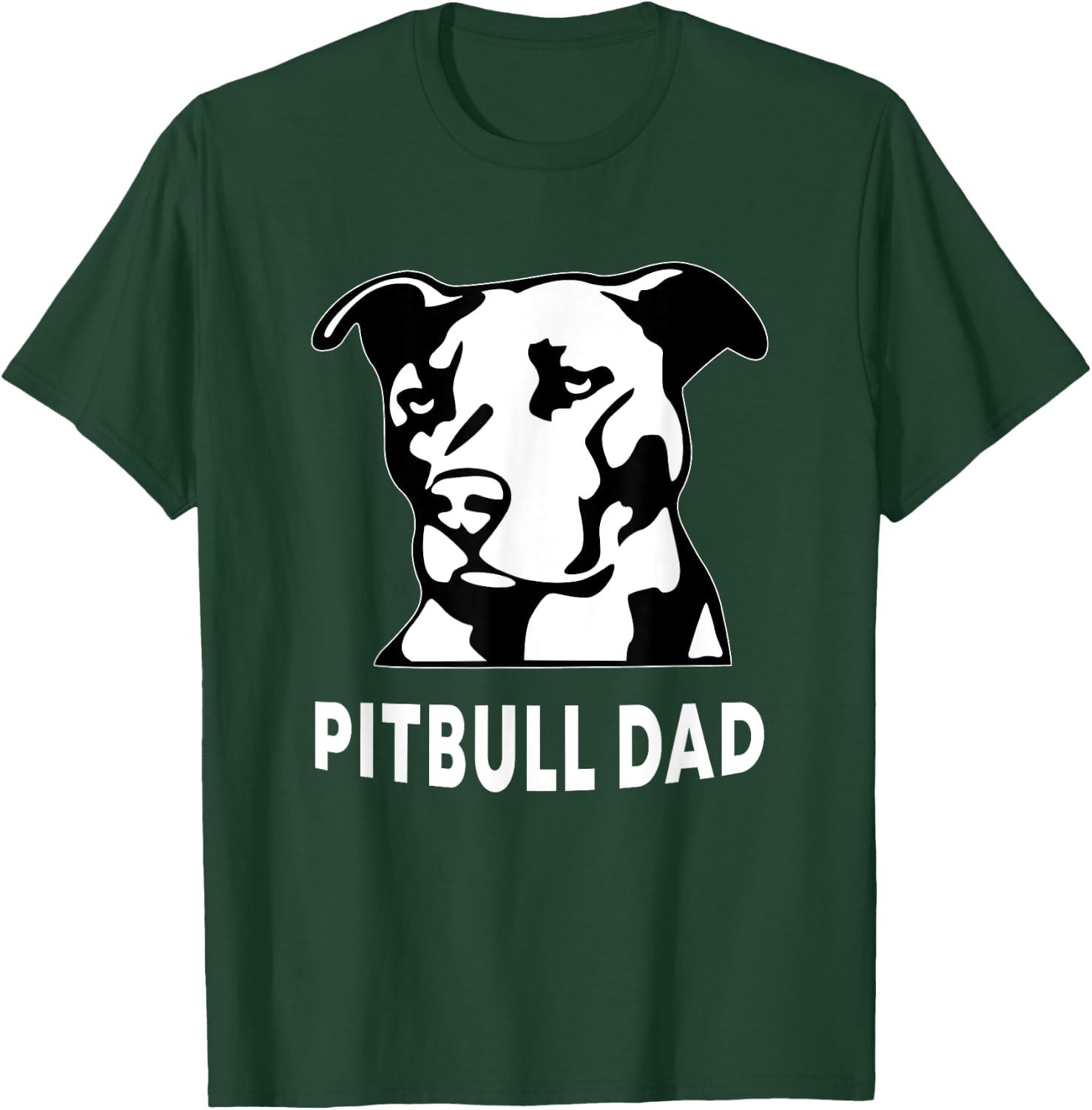 Proud Pitbull Dad Men's Pit Bull Dog Shirt T-Shirt - T-Shirt | Forest