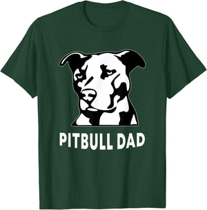Proud Pitbull Dad Men's Pit Bull Dog Shirt T-Shirt - T-Shirt | Forest