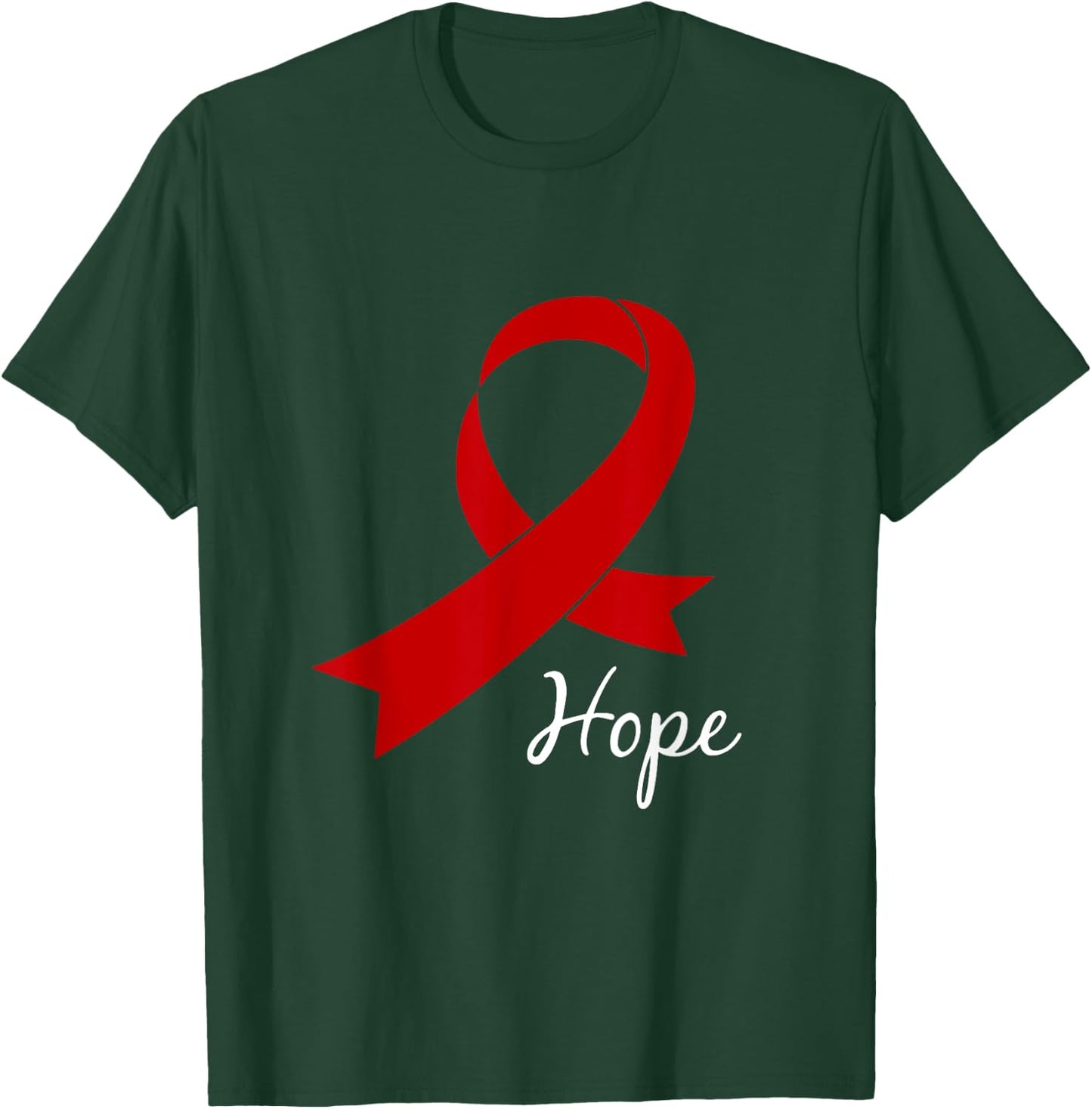 Aids Hope Shirt World Aids Day Awareness Hiv Gift T-Shirt - T-Shirt | Forest