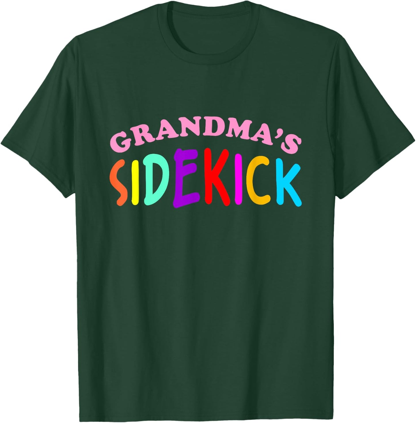 Shirts For Kids Grandma's Sidekick Kids Clothes T-Shirt - T-Shirt | Forest