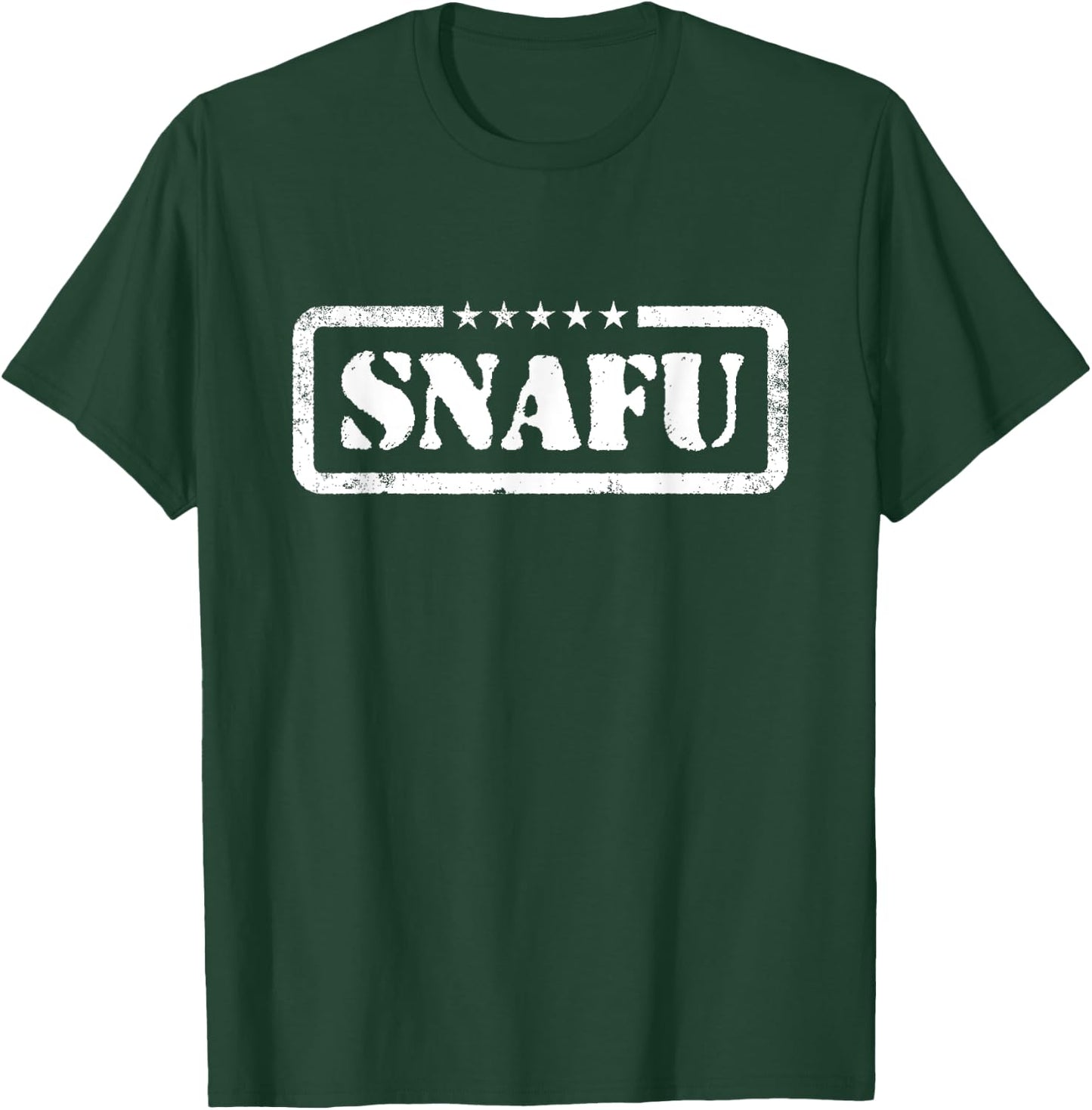 Funny Situation Normal SNAFU Soldier Military T-Shirt - T-Shirt | Forest