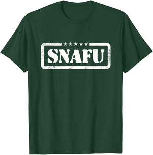 Funny Situation Normal SNAFU Soldier Military T-Shirt - T-Shirt | Forest