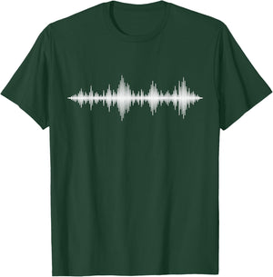 Soundwave Digital Equalizer Sound Engineer Audio Engineer T-Shirt - T-Shirt | Forest