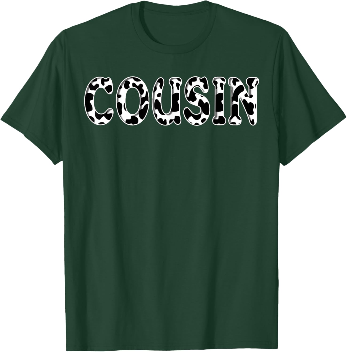 Cow Cousin Birthday Family Matching Girl Boy Farm Birthday T-Shirt - T-Shirt | Forest