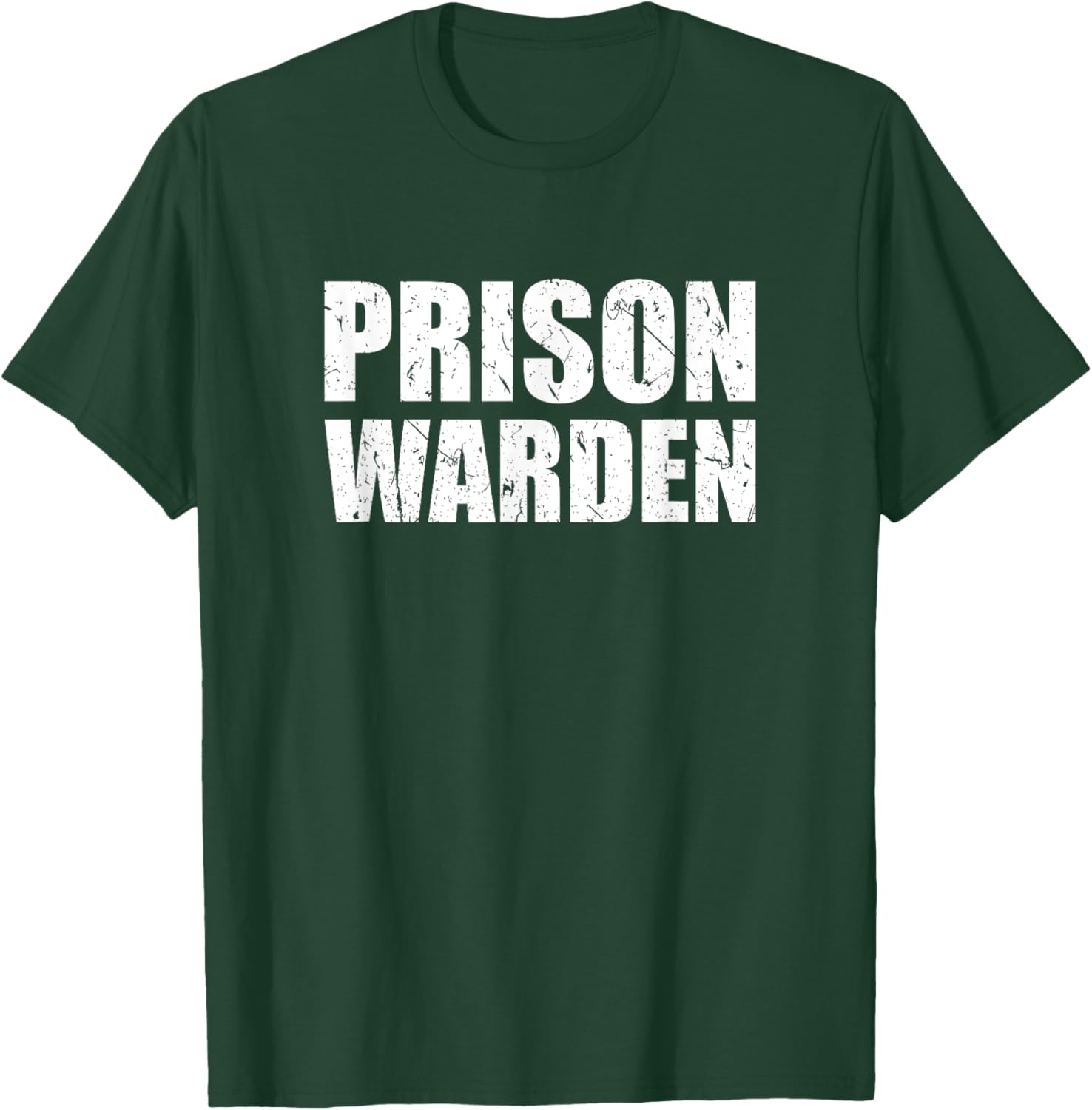 Prison Warden Costume Jail Corrections Officer Halloween T-Shirt - T-Shirt | Forest
