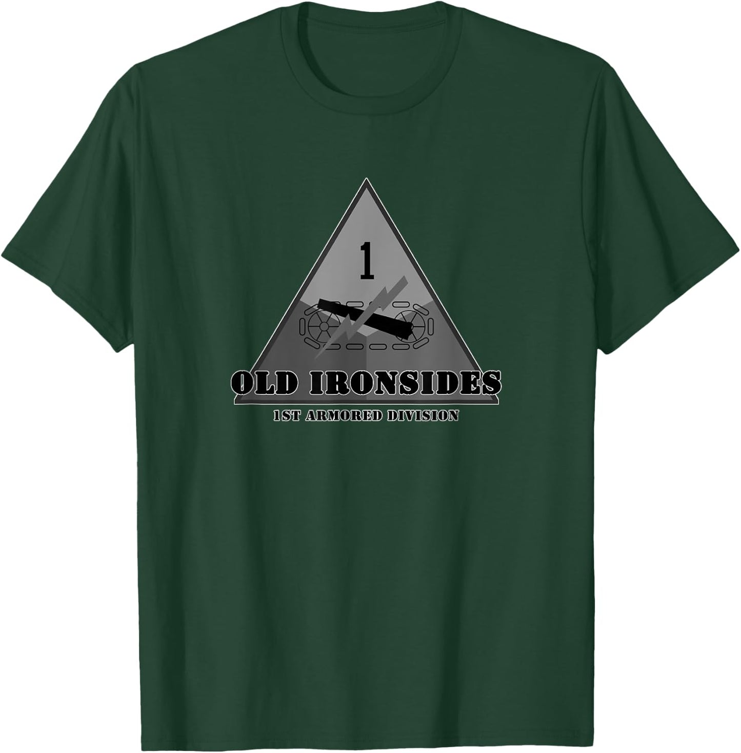 1st Armored Division Emblem with Motto Army Veteran Gift T-Shirt - T-Shirt | Forest