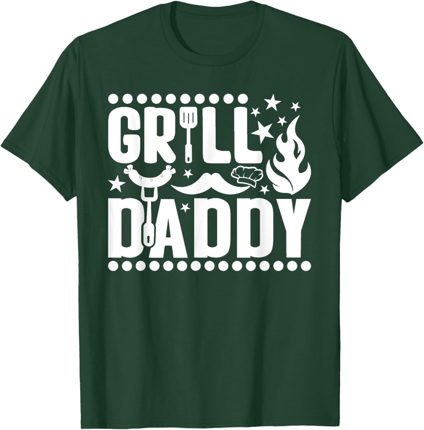 Barbecue Grill Daddy Master BBQ Smoker Chef Dad T-Shirt - T-Shirt | Forest
